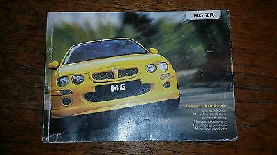 MG ZR 1.4cc 2003 Owners Manual