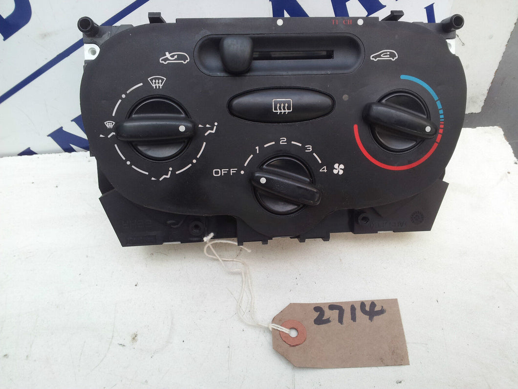 PEUGEOT 206 HEATER CONTROLS LXD 1.9cc 1998